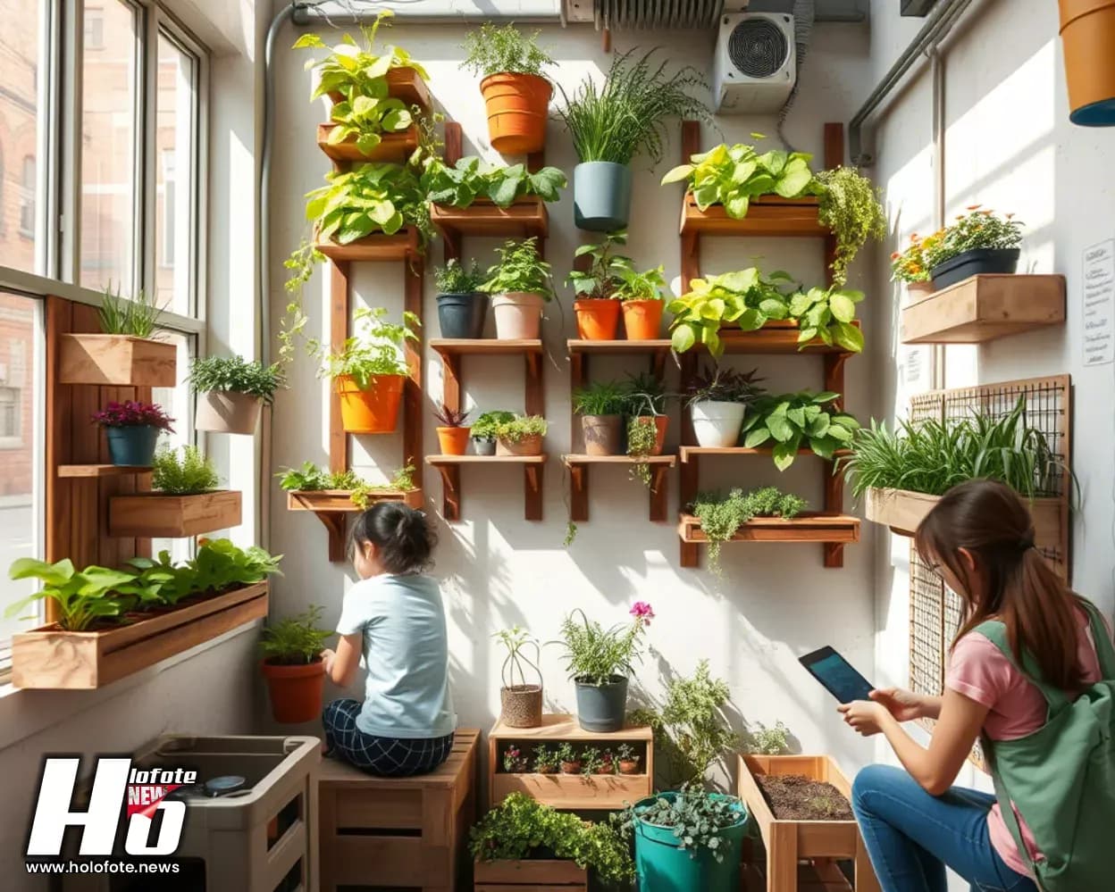 Jardinagem Vertical – Como Criar Hortas e Jardins em Pequenos Espaços com Praticidade e Sustentabilidade